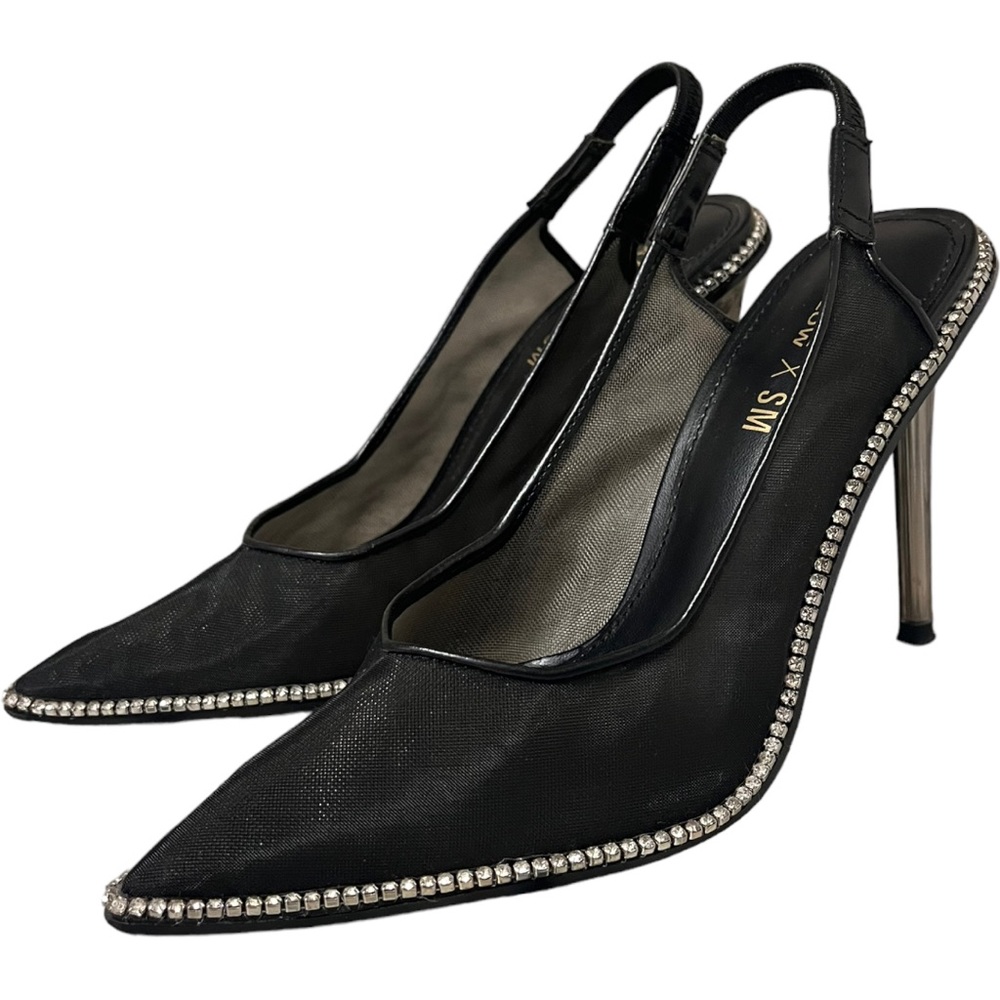 Winne Harlow x Steve Madden Rhinestone Heels